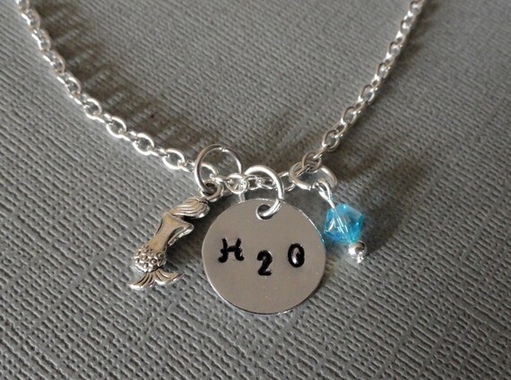 Items similar to H2O necklace-H2O Just add water inspired necklace-H2O ...