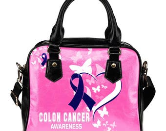Colon Cancer Awareness Shoulder Bag / Handbag