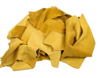 1 pound of Elk Leather Scraps Remnants Pieces (421-LB-CRSM)