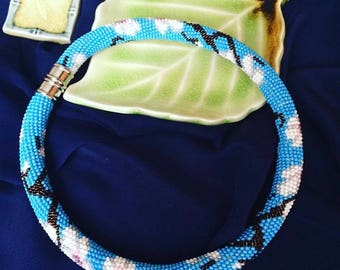 Beaded necklace (Japanese beads) handmade