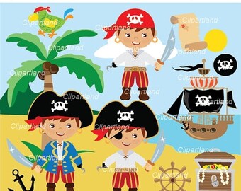 Pirate clipart pirates clip art eyepatch booty ship