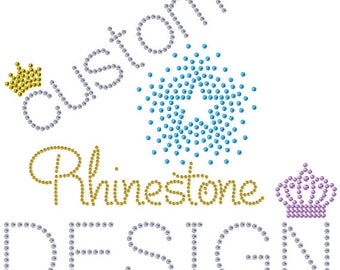 Custom Rhinestone Design - digital download - Make Your Own Shirt DIY!