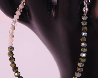 Kenilworth Bracelet in Blue-Green and White-Clear