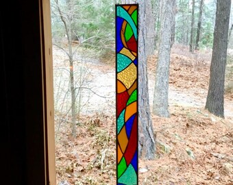Magnificent stained glass panel glass art gift suncatcher decorative art glass stained glass window