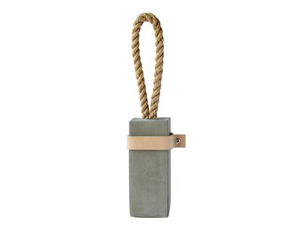 Concrete door stopper | minimalist door stop | concrete home decoration | gifts for home | modern decor | contemporary design | leather