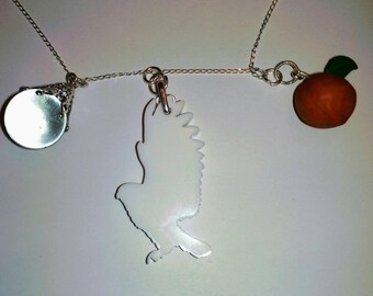Labyrinth Inspired Charm Necklace