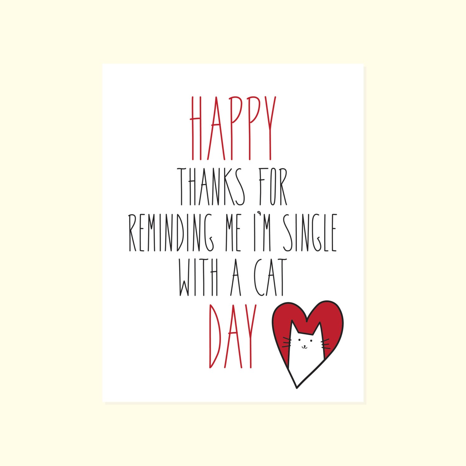 Download Anti-Valentines Day Card. Funny Friend Valentines Card. Happy