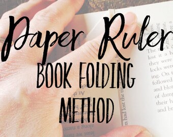 Paper Ruler Book Folding Method