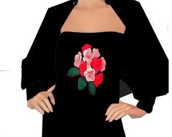 Shrug Rose Motif Made To Order