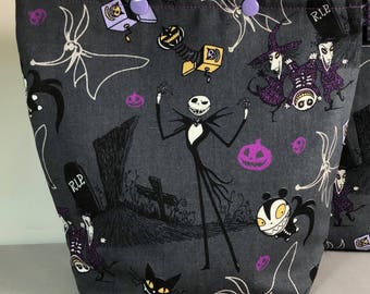 Nightmare Christmas - SnapGoGo Knitting Project Bag