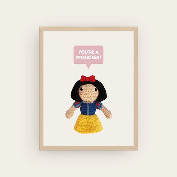 Snow White: You're a Princess! Amigurumis Prints.