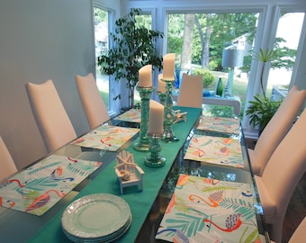 Custom Fabric Placemats - Customize Your Own Pillowscape Reversible Placemats - You Select The Fabrics To Coordinate With Your Home Decor
