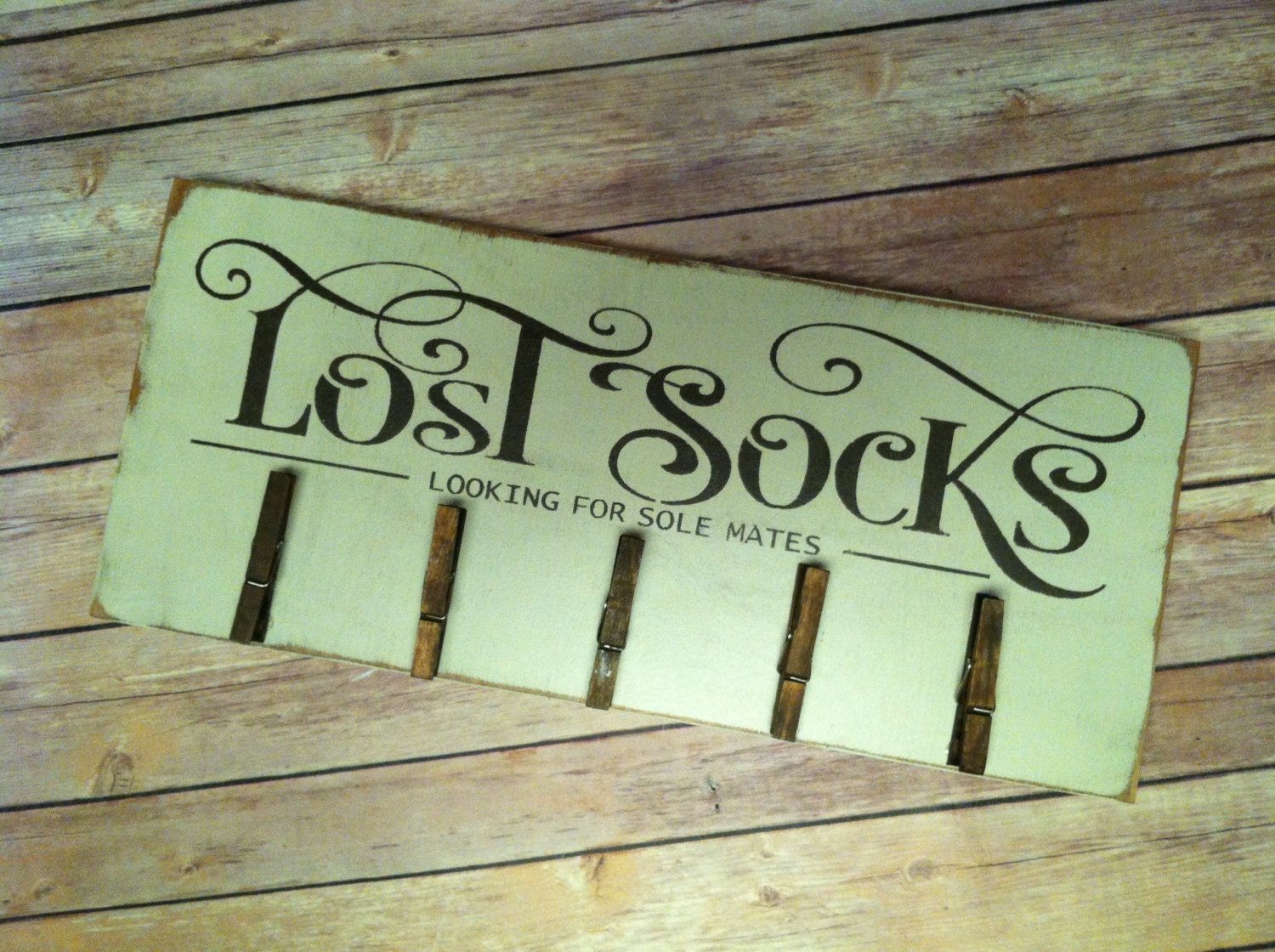 Lost Socks Laundry Room Hand Painted Wood Sign This Zoom
