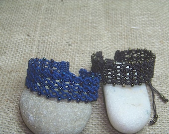 Micro Macrame Bracelet with beads
