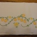 Vintage pillow case hand embroidered flowers