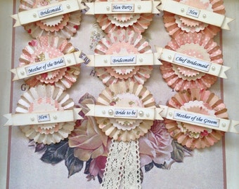 Bride to Be Rosette Badge