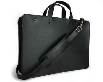 15" Minimal zipped laptop briefcase