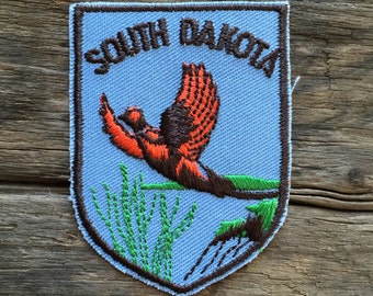 South Dakota Vintage Souvenir Travel Patch from Voyager