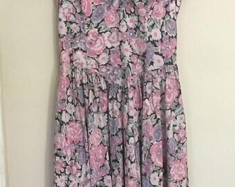 Vintage Laura Ashley Floral Dress