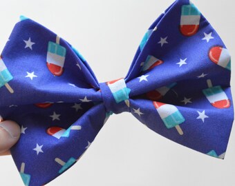 Patriotic Popsicles // Dog Bow Tie