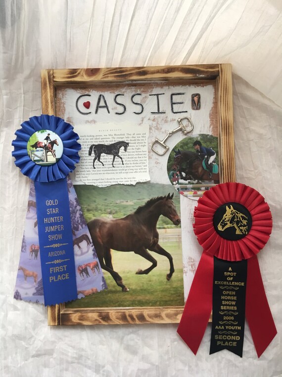 Items similar to Customized Horse Memory Shadow Box on Etsy