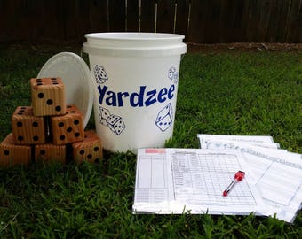 Yardzee, Farkle, Cootie, Lawn Dice, Yard Game, Yard dice, Lawn Game, Outdoor Wedding, family game, outdoor game, Family fun