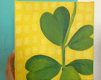 Giclee Print of original oil painting of Hoya kerrii plant, gallery wrapped, ready to hang giclee print, 6x6, 8x8, 10x10, 12x12, or 18x18