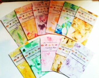 Scented Sachets. Mini Favors. Personalized Keepsakes. Gift Tags. Drawer Closet Car Air Freshener. Scent Marketing. Wedding Announcements
