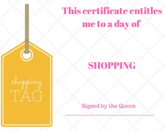 Cute reminder certificates for fun