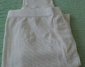 Zero Shipping Men's color off white Longjohns Large 1998 MINT Vtg