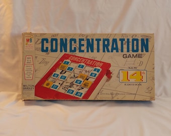 1970 Milton Bradley Concentration Game 14th Edition