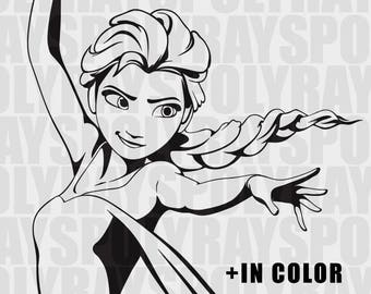 Frozen svg, Disney Frozen, Vector Elsa, Elsa svg, png, eps, pdf, DIsney Princess