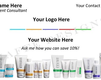 Customizable Business Card for Skincare Consultant 2 - DIGITAL FILE