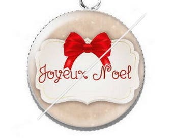 Pendant cabochon resin Merry Christmas happy holidays 4