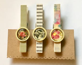 Decorated Clothespin Magnets