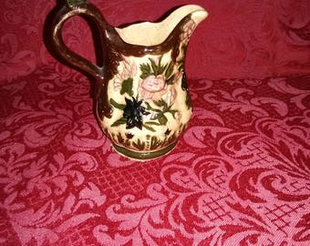 Vintage rose miniature pitcher
