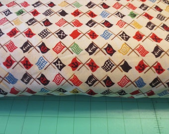 Pirate flag Alexander Henry cotton fabric