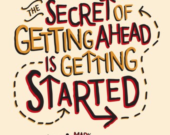 Mark Twain Quote: Art Print