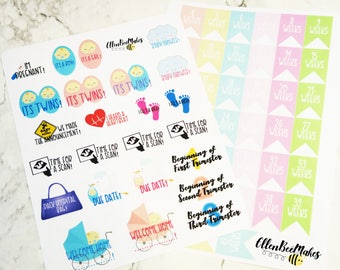 Pregnancy Planner Stickers