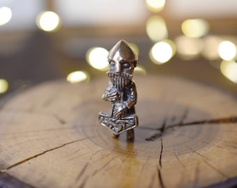 Thor bronze pendant - statuette inspiration- thor hammer