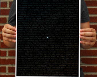 Pale Blue Dot Poster // Carl Sagan Pale Blue Dot Art Print
