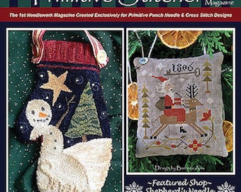 Magazine: 2016 Christmas/Winter Mega Issue - Punch Needle and Primitive Stitcher (back issue)
