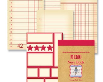 Jenni Bowlin Studios Memo Note Book, 16 Cards, Scrapbooking and Paper Crafting Supplies