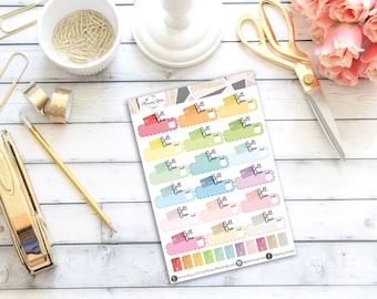 Bill Due Stickers || 29 Planner Stickers