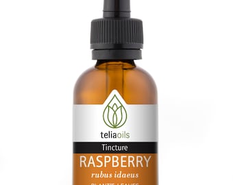 Organic Raspberry Tincture, Liquid Extract, (Rubus idaeus) 1 fl. Oz / 30 Ml - Top Quality, maximum Strength