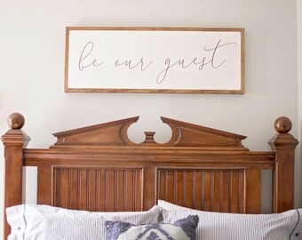 Be Our Guest sign | Guest room sign | Guest room decor | Be our guest wood sign