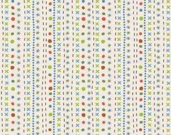 Riley Blake-Scoot Stripe-Cream-sold by the yard