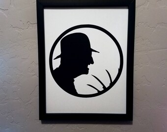 Freddy Krueger (A Nightmare on Elm Street) | Papercut Silhouette
