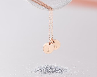 Rose Gold Initial Necklace / 9ct Rose Gold Necklace / 9ct Rose Gold Initial Necklace / Solid Rose Gold Necklace / 9ct Solid Gold Necklace