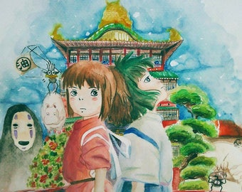 Spirited away watercolor